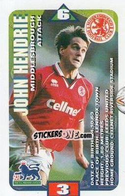 Sticker John Hendrie - Squads Premier League 1996-1997 n. 87 - Subbuteo
