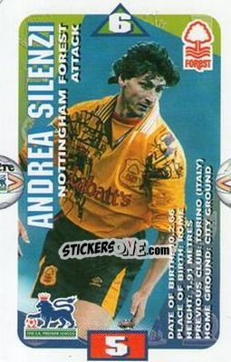 Figurina Andrea Silenzi - Squads Premier League 1996-1997 - Subbuteo