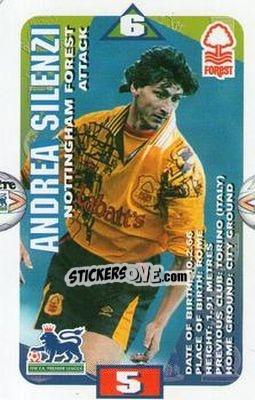 Sticker Andrea Silenzi - Squads Premier League 1996-1997 n. 98 - Subbuteo