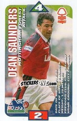 Cromo Dean Saunders - Squads Premier League 1996-1997 - Subbuteo