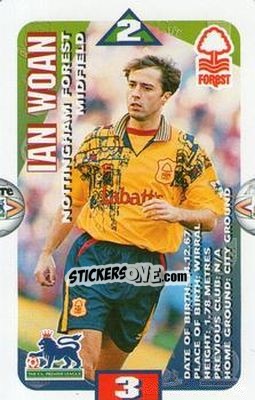 Sticker Ian Woan - Squads Premier League 1996-1997 n. 101 - Subbuteo