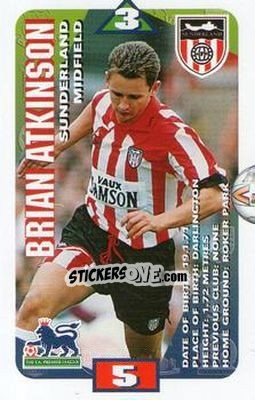 Sticker Brian Atkinson - Squads Premier League 1996-1997 - Subbuteo