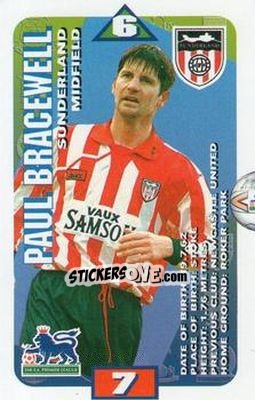 Sticker Paul Bracewell - Squads Premier League 1996-1997 - Subbuteo