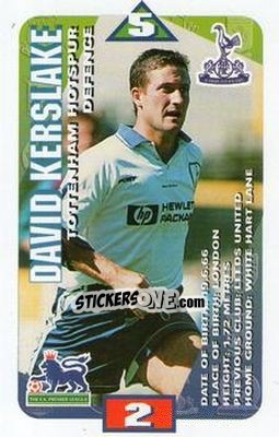 Sticker David Kerslake - Squads Premier League 1996-1997 - Subbuteo