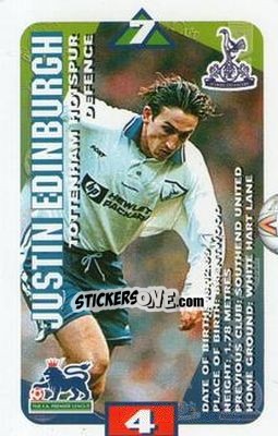 Sticker Justin Edinburgh - Squads Premier League 1996-1997 - Subbuteo