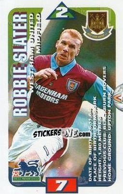 Cromo Robbie Slater - Squads Premier League 1996-1997 - Subbuteo