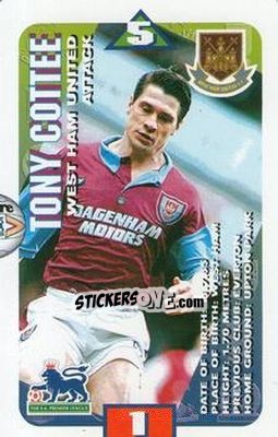 Sticker Tony Cottee - Squads Premier League 1996-1997 n. 141 - Subbuteo