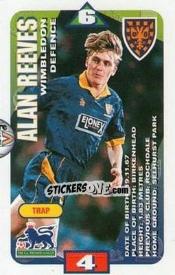 Sticker Alan Reeves - Squads Premier League 1996-1997 n. 142 - Subbuteo