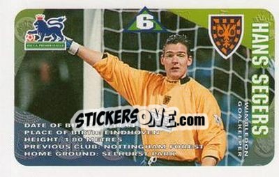 Sticker Hans Segers - Squads Premier League 1996-1997 - Subbuteo