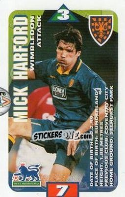 Sticker Mick Harford - Squads Premier League 1996-1997 - Subbuteo