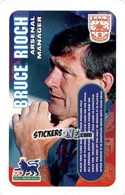 Sticker Bruce Rioch - Squads Premier League 1996-1997. Pro Edition n. 2 - Subbuteo