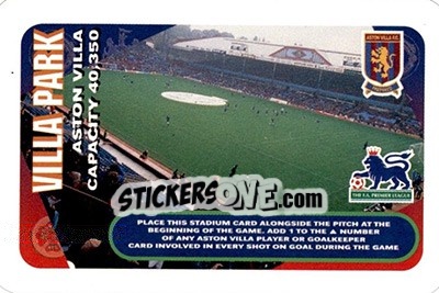 Figurina Villa Park - Squads Premier League 1996-1997. Pro Edition - Subbuteo