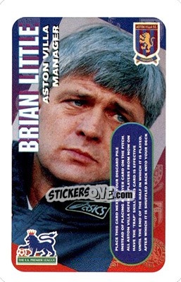 Sticker Brian Little - Squads Premier League 1996-1997. Pro Edition n. 9 - Subbuteo