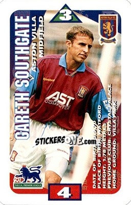Sticker Gareth Southgate - Squads Premier League 1996-1997. Pro Edition n. 12 - Subbuteo