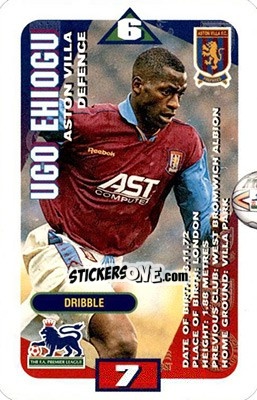 Sticker Ugo Ehiogu - Squads Premier League 1996-1997. Pro Edition - Subbuteo