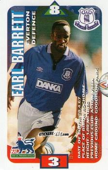Figurina Earl Barrett - Squads Premier League 1996-1997. Pro Edition n. 47 - Subbuteo