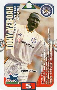 Sticker Tony Yeboah - Squads Premier League 1996-1997. Pro Edition n. 60 - Subbuteo