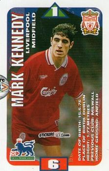 Sticker Mark Kennedy - Squads Premier League 1996-1997. Pro Edition n. 69 - Subbuteo