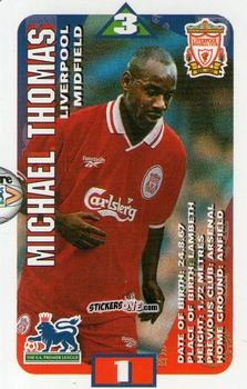 Cromo Michael Thomas - Squads Premier League 1996-1997. Pro Edition n. 70 - Subbuteo