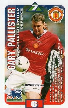 Sticker Gary Pallister - Squads Premier League 1996-1997. Pro Edition n. 79 - Subbuteo
