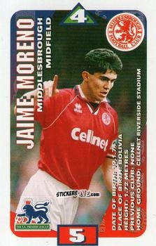 Figurina Jaime Moreno - Squads Premier League 1996-1997. Pro Edition n. 89 - Subbuteo