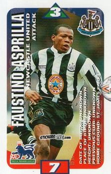 Sticker Faustino Asprilla - Squads Premier League 1996-1997. Pro Edition n. 97 - Subbuteo