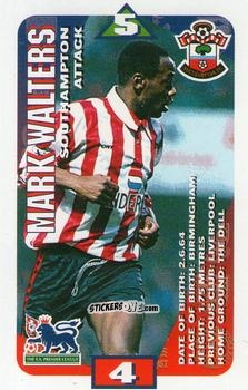 Sticker Mark Walters - Squads Premier League 1996-1997. Pro Edition n. 120 - Subbuteo