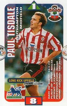 Cromo Paul Tisdale - Squads Premier League 1996-1997. Pro Edition n. 122 - Subbuteo