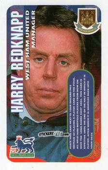 Sticker Harry Redknapp - Squads Premier League 1996-1997. Pro Edition n. 138 - Subbuteo