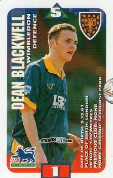 Sticker Dean Blackwell - Squads Premier League 1996-1997. Pro Edition n. 148 - Subbuteo