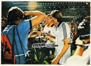 Sticker Hrubesch / Kaltz - Fussball 1980-1981 n. 30 - Bergmann