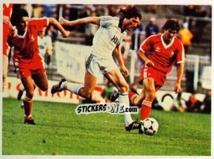 Figurina Kaltz / Robertson - Fussball 1980-1981 n. 39 - Bergmann