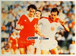 Sticker Dieter Müller / Heiner Baltes - Fussball 1980-1981 n. 69 - Bergmann