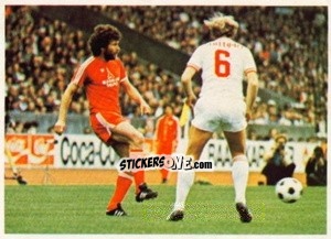 Sticker Paul Breitner / Erwin Hadewicz - Fussball 1980-1981 n. 80 - Bergmann
