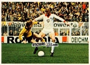 Sticker Manfred Burgsmuller / Horst Hrubesch - Fussball 1980-1981 n. 104 - Bergmann