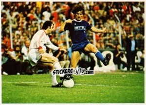 Sticker Willi Lippens / Rolf Dohmen - Fussball 1980-1981 n. 147 - Bergmann