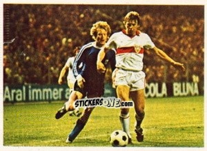 Sticker Winfried Schafer / Bernd Forster - Fussball 1980-1981 n. 190 - Bergmann