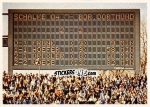 Sticker Endstand Revier / Derby - Fussball 1980-1981 n. 207 - Bergmann