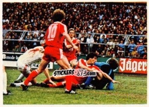 Sticker Eigl / Hermann / Posner / Makel / Reimann - Fussball 1980-1981 n. 219 - Bergmann