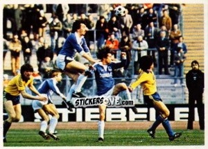 Figurina Grunther / Wohlers / Trimhold / Borg - Fussball 1980-1981 n. 228 - Bergmann