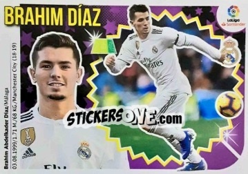 Sticker Brahim Díaz - Liga Spagnola 2018-2019 n. M27 - Colecciones ESTE