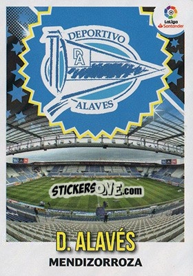 Sticker ESCUDO ALAVéS (1) - Liga Spagnola 2018-2019 - Colecciones ESTE