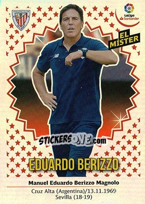 Cromo ENTRENADOR ATHLETIC CLUB - Eduardo Berizzo (4) - Liga Spagnola 2018-2019 - Colecciones ESTE