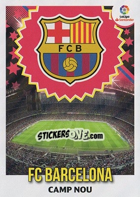 Sticker ESCUDO FC BARCELONA (7) - Liga Spagnola 2018-2019 - Colecciones ESTE
