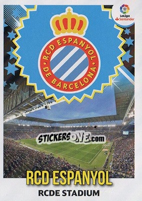 Sticker ESCUDO RCD ESPANYOL (15) - Liga Spagnola 2018-2019 - Colecciones ESTE