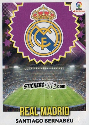 Sticker ESCUDO REAL MADRID (27) - Liga Spagnola 2018-2019 n. 27 - Colecciones ESTE