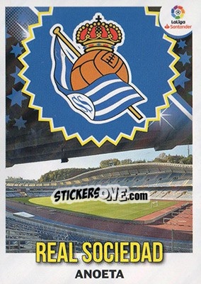 Sticker ESCUDO REAL SOCIEDAD (31) - Liga Spagnola 2018-2019 n. 31 - Colecciones ESTE