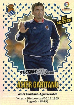 Cromo ENTRENADOR REAL SOCIEDAD - Asier Garitano (32) - Liga Spagnola 2018-2019 - Colecciones ESTE
