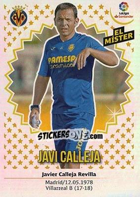 Cromo ENTRENADOR VILLARREAL - Javi Calleja (40) - Liga Spagnola 2018-2019 - Colecciones ESTE