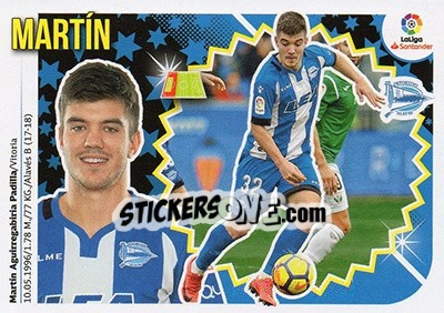 Sticker Martín (3A) - Liga Spagnola 2018-2019 n. 43 - Colecciones ESTE